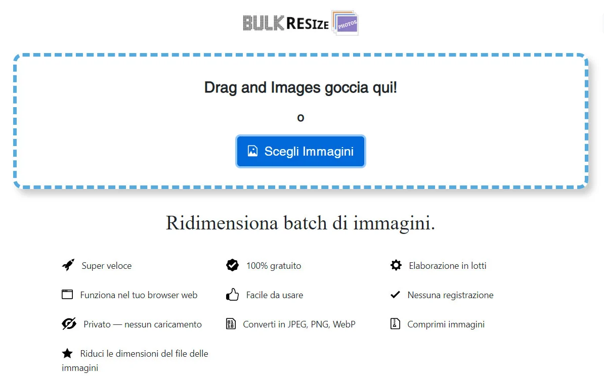 Vuoi velocizzare il tuo sito web WordPress? Inizia ottimizzando le immagini in formato WebP con Bulk Resize Photos (bulkresizephotos.com) 1 bulkresizephotos.com