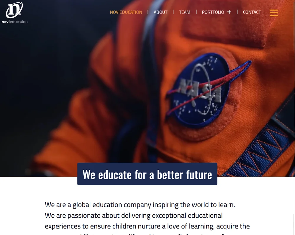 Novi Education website