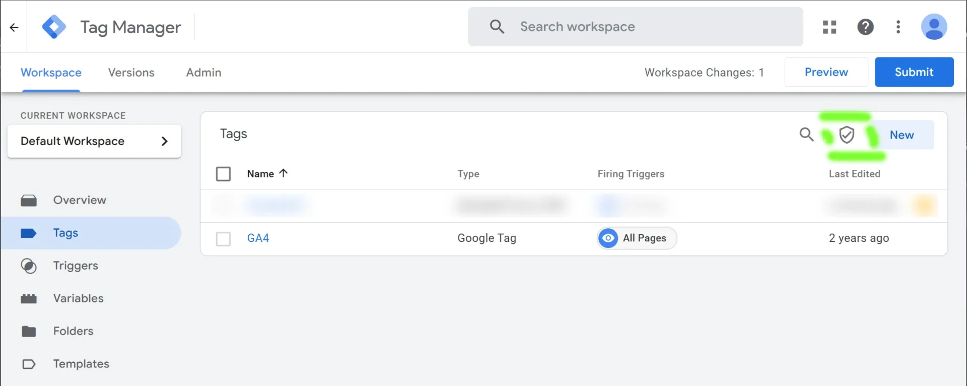 4 googletagmanager container green shield consent