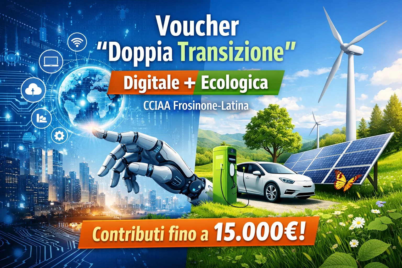 Promo del bando vaucher doppia transizione 2025 2026